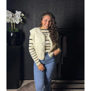 TEDDY GILET - OFF-WHITE - Five Twenty Eight