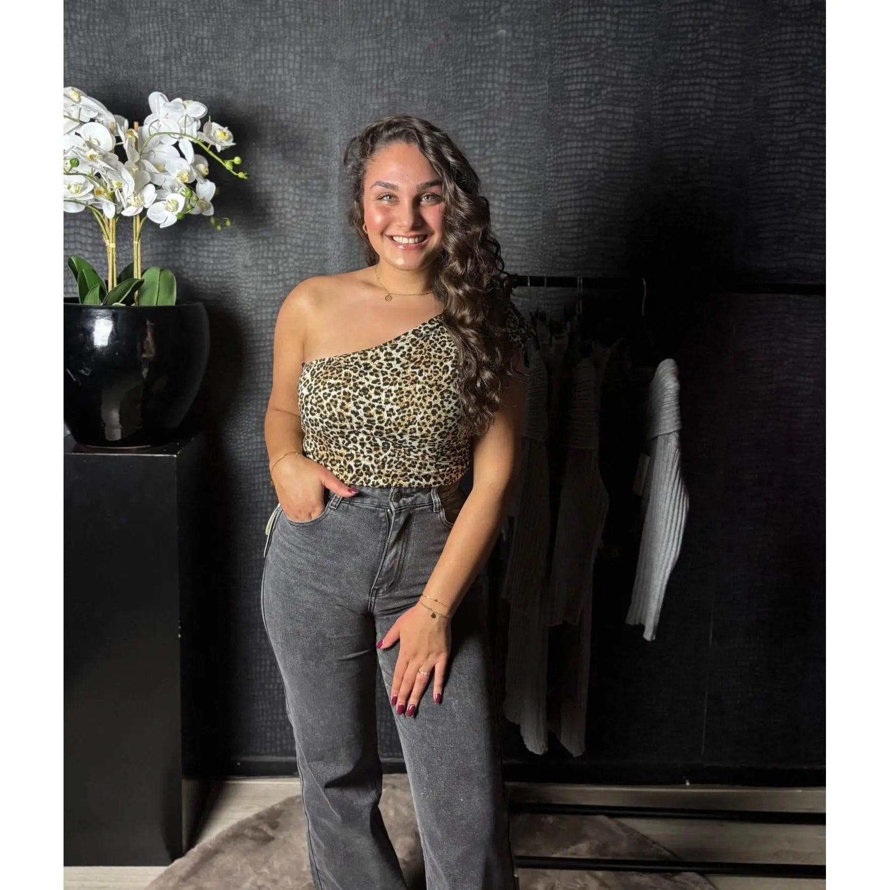 STRAIGHT LEG JEANS - ANTRACIET - Five Twenty Eight