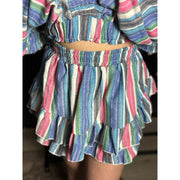 Striped Ruffle Set