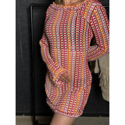 Crochet Backless Dress