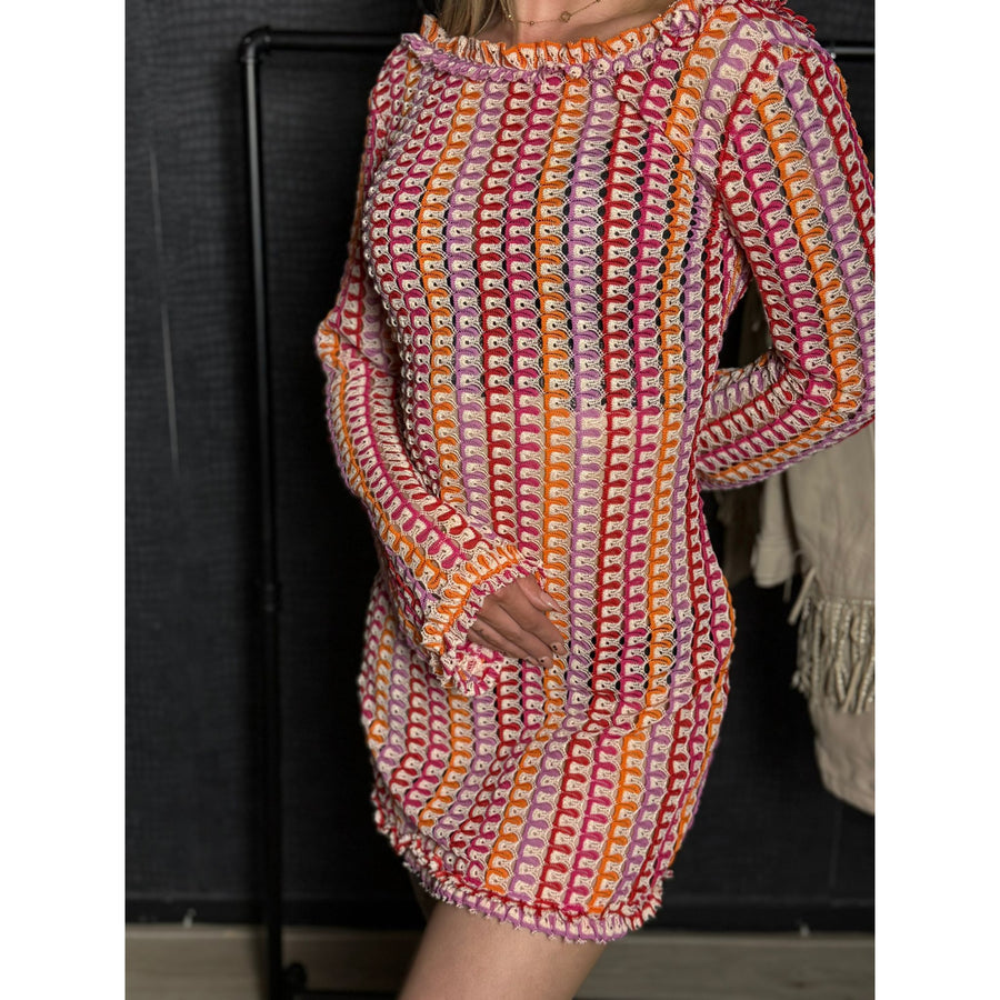 Crochet Backless Dress