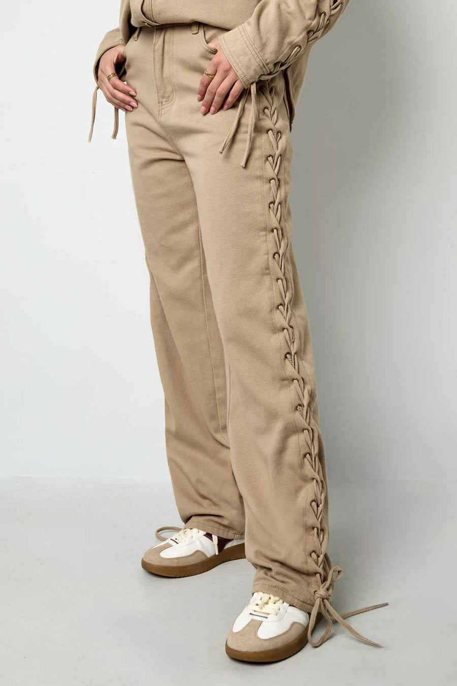 Wide Leg Denim Broek