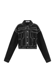 Studded Denim Jacket Dames