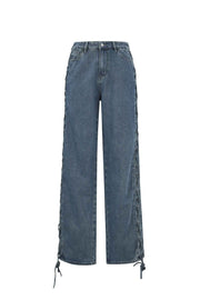 Wide Leg Denim Broek