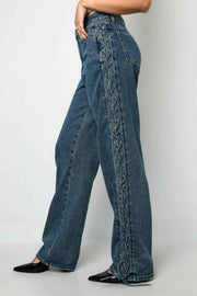 Wide Leg Denim Broek