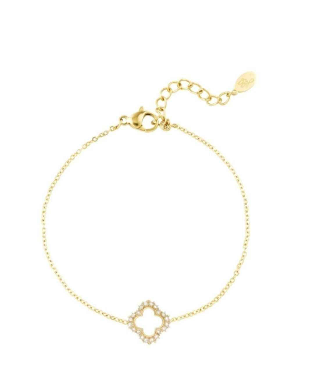 Armband lucky diamond goudkleur