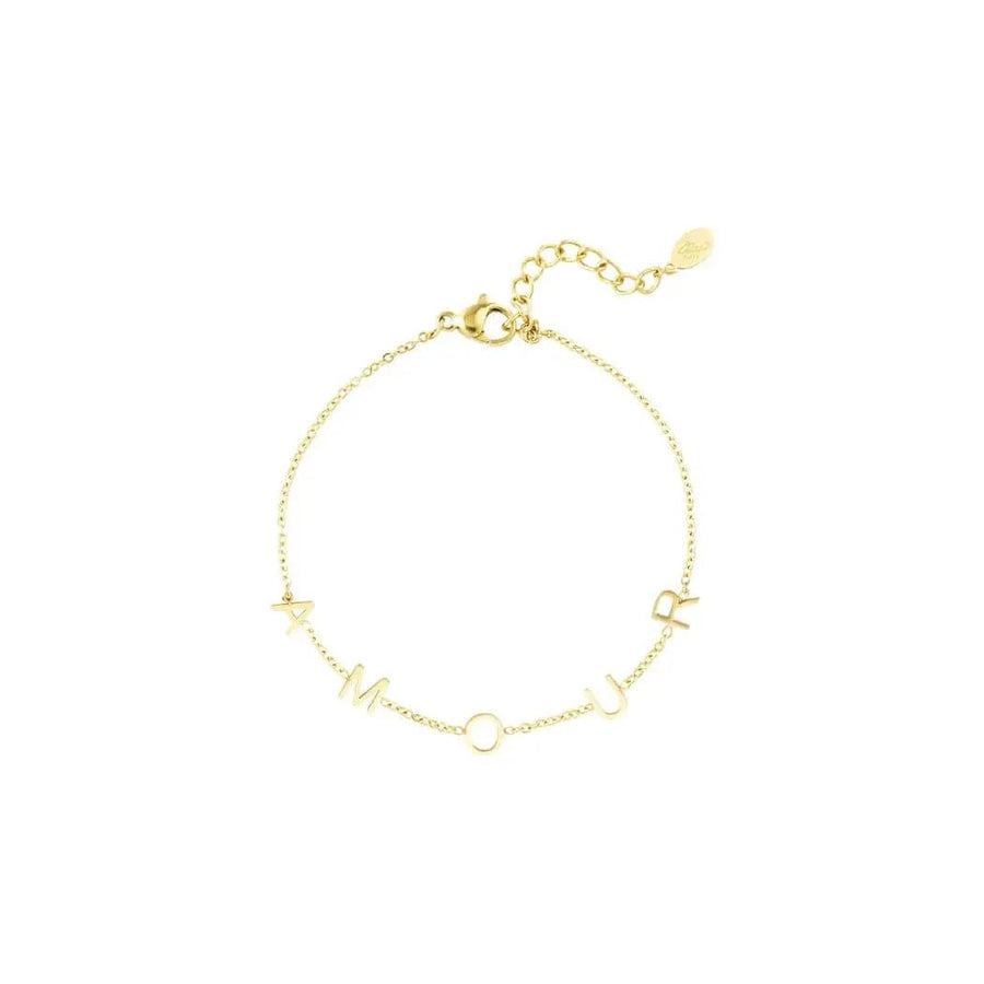 ARMBAND AMOUR - GOUD KLEUR STAINLESS STEEL - Five Twenty Eight
