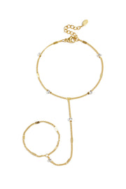 Hand chain met steentjes