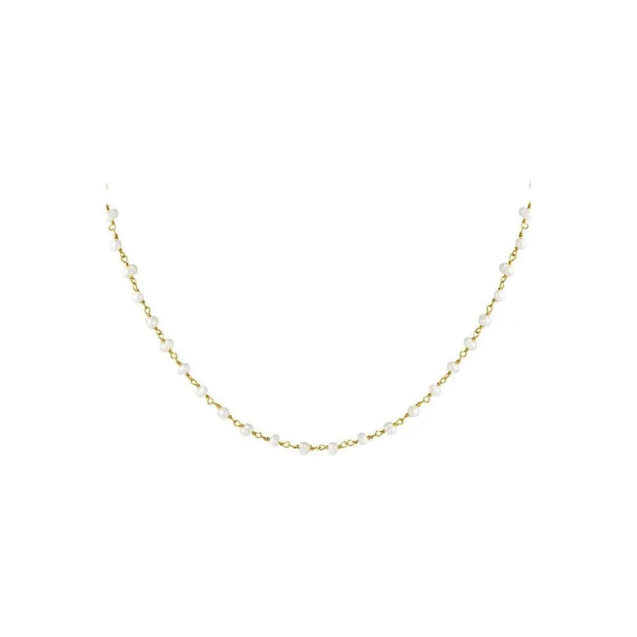 KETTING CHAIN OF PEARLS - GOUD KLEUR - Five Twenty Eight