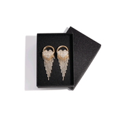 Diamond Heart Drip Earrings