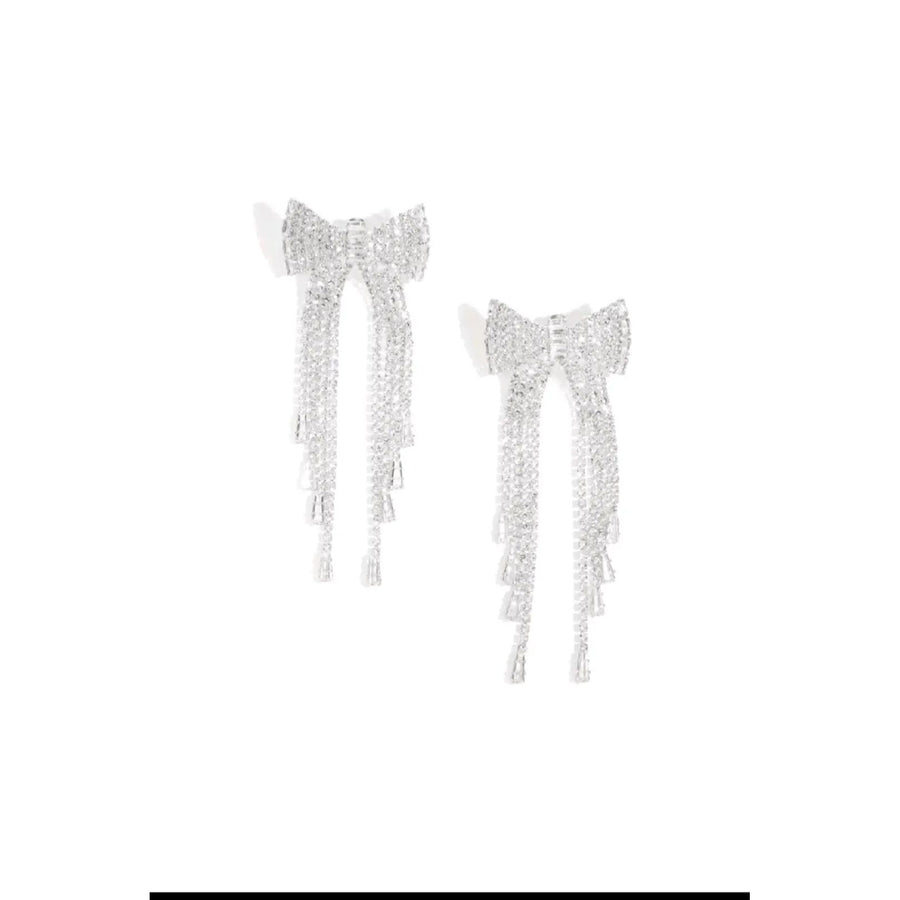 Sparkly Rhinestone Bow Drops