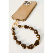 Brown Marble Phone Chain