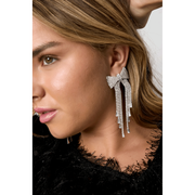 Sparkly Rhinestone Bow Drops