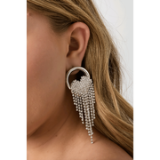 Diamond Heart Drip Earrings