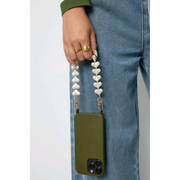 Heart Pearl Phone Chain